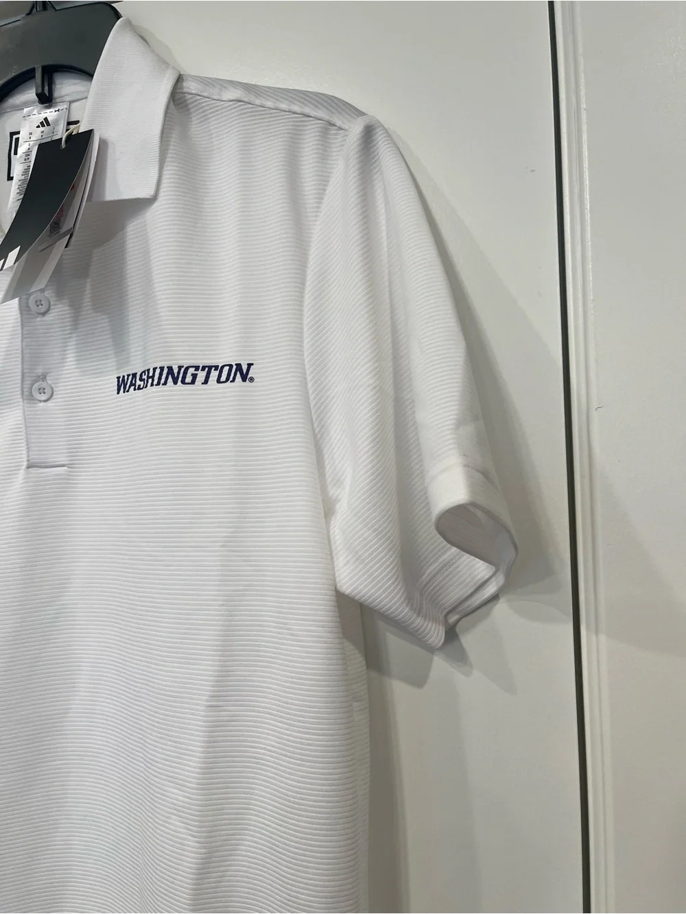 Adidas Washington Huskies Ottoman Polo Men's Size S NWT